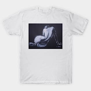 Black And White Curves - Female Nude T-Shirt